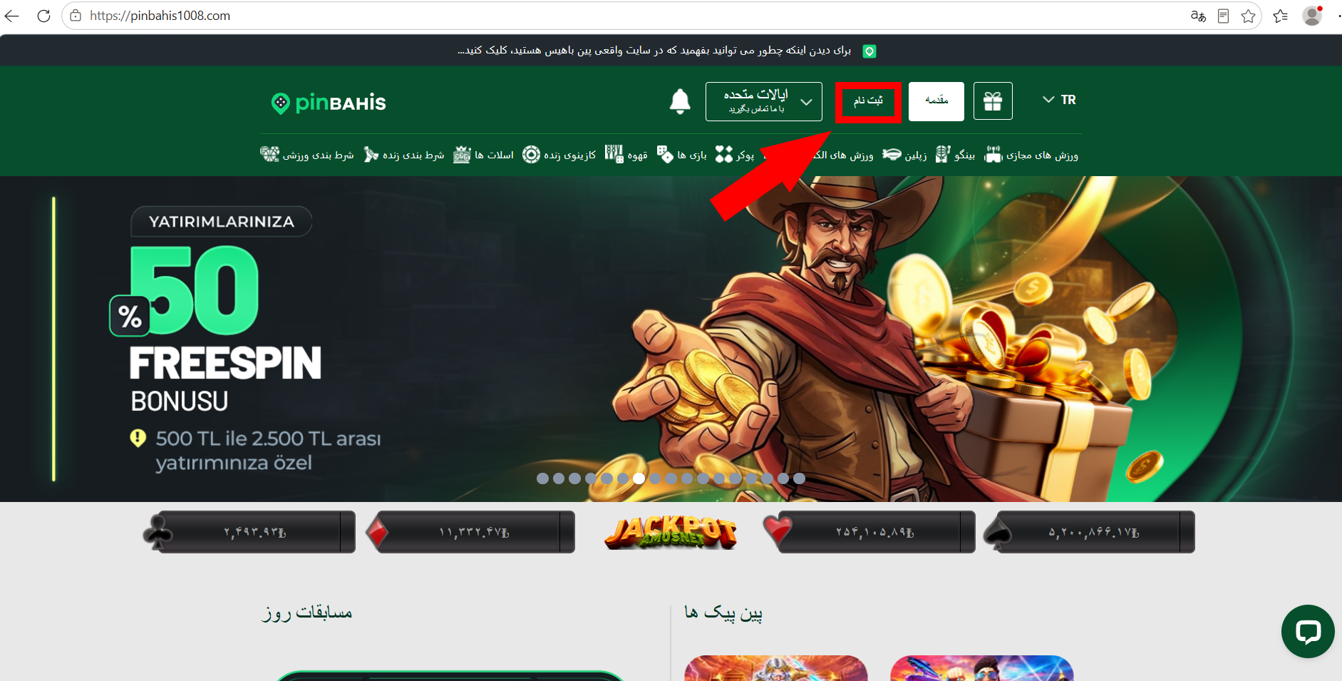 چگونه وارد سایت پین باهیس شویم